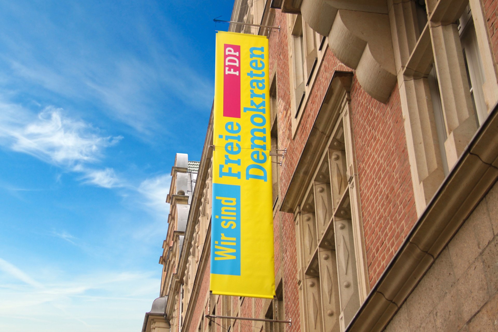 FDP Flagge am HDGH